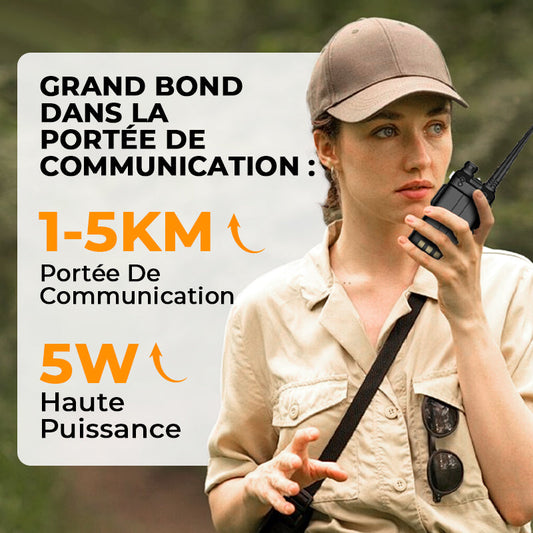 🔥Radio amateur UV-5R longue portée UV5R Radio bidirectionnelle double bande Walkie