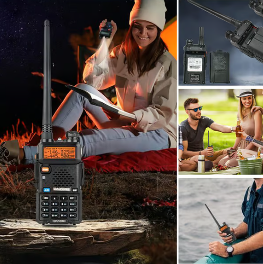 🔥Radio amateur UV-5R longue portée UV5R Radio bidirectionnelle double bande Walkie