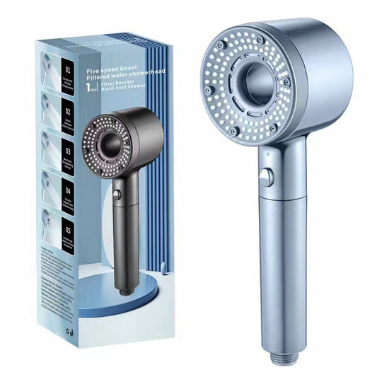 🚿 60 % DE RÉDUCTION ! 💦 POMME DE DOUCHE HAUTE PRESSION - 5 modes de jet et installation immédiate, conception économe en eau avec technologie anti-calcaire, expérience spa à domicile 🌟🛁